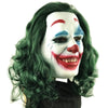 Joker Clown Mask Dark Knight Hair Face Mask Latex Joker Mask Halloween Cosplay Mask