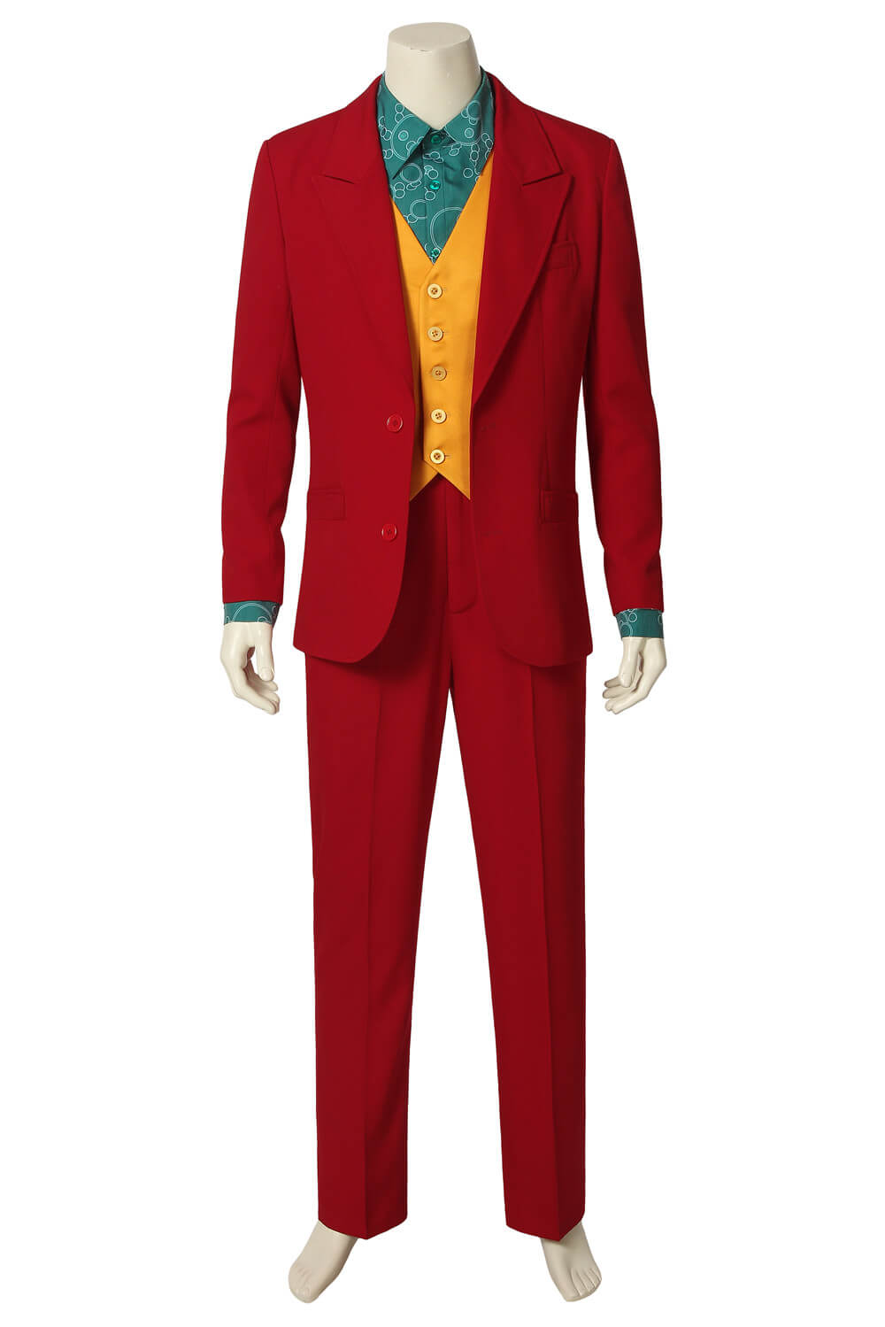 The Joker Clown Red Suit Outfit Uniform Cosplay Costume Men Halloween 2019 - ACcosplay