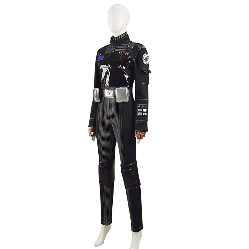 Jyn Erso Cosplay Costume Pilot Jumpsuit Romper Halloween Party Suit