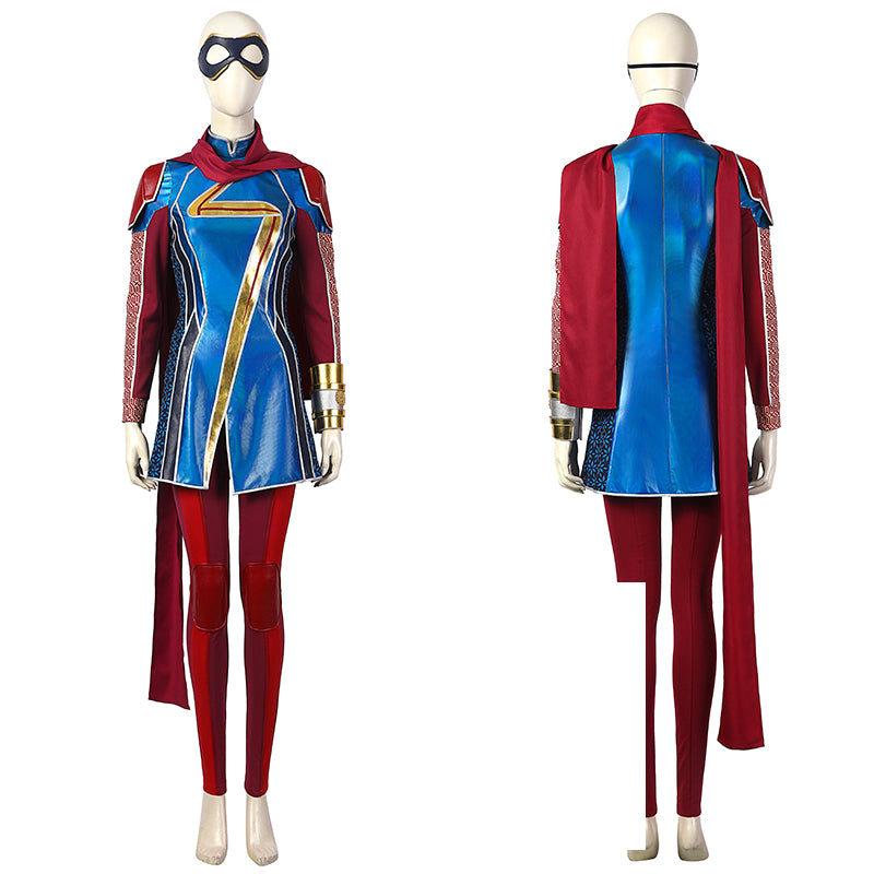 Kamala Khan Cosplay Costume Supergirl Outfit Halloween Carnival Suit
