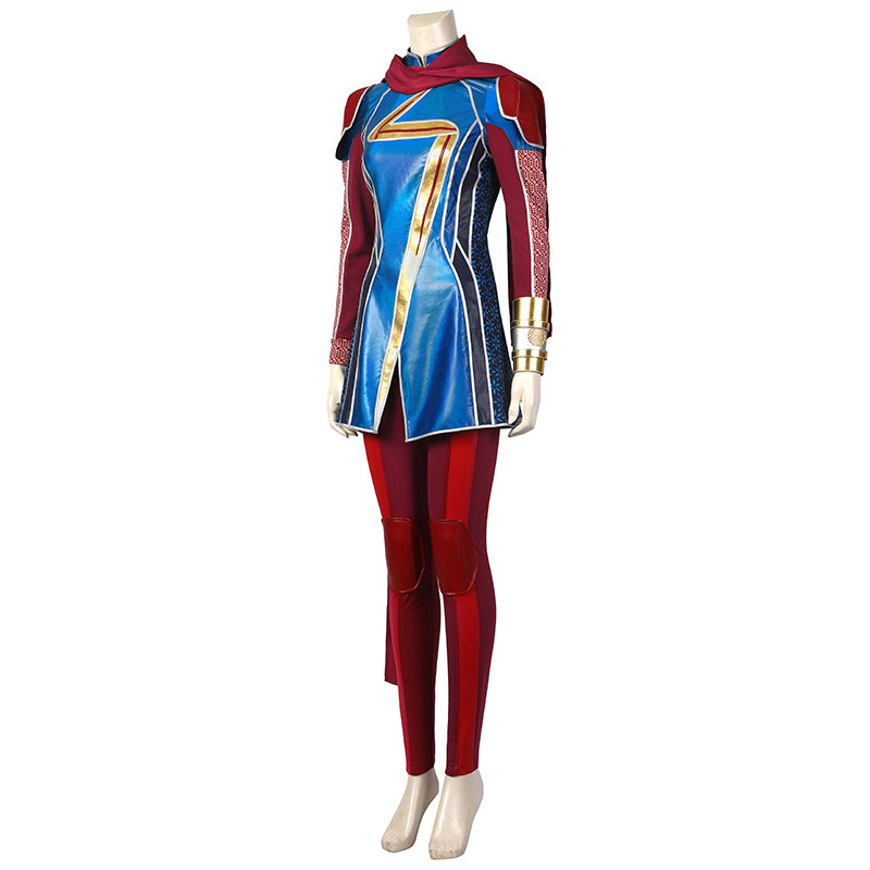 Kamala Khan Cosplay Costume Supergirl Outfit Halloween Carnival Suit