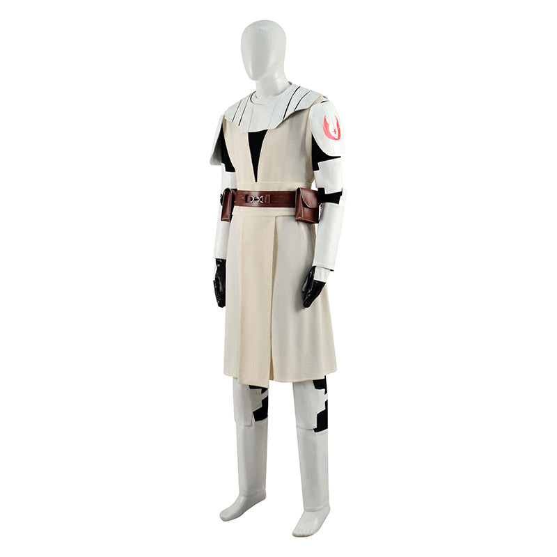 Star Wars The Clone Wars Cosplay Obi-Wan Kenobi Armor Costume Coat Uniform Outfits