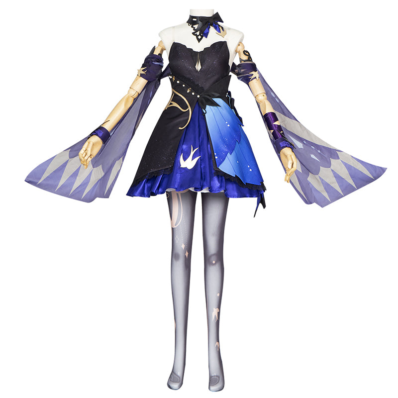 Genshin Impact Cosplay Keqing Cosplay Costume Opulent Splendor Outfit New Skin Dress