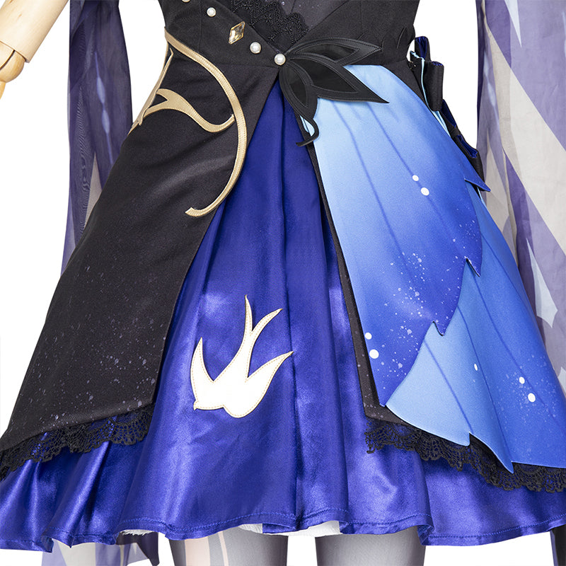 Genshin Impact Cosplay Keqing Cosplay Costume Opulent Splendor Outfit New Skin Dress
