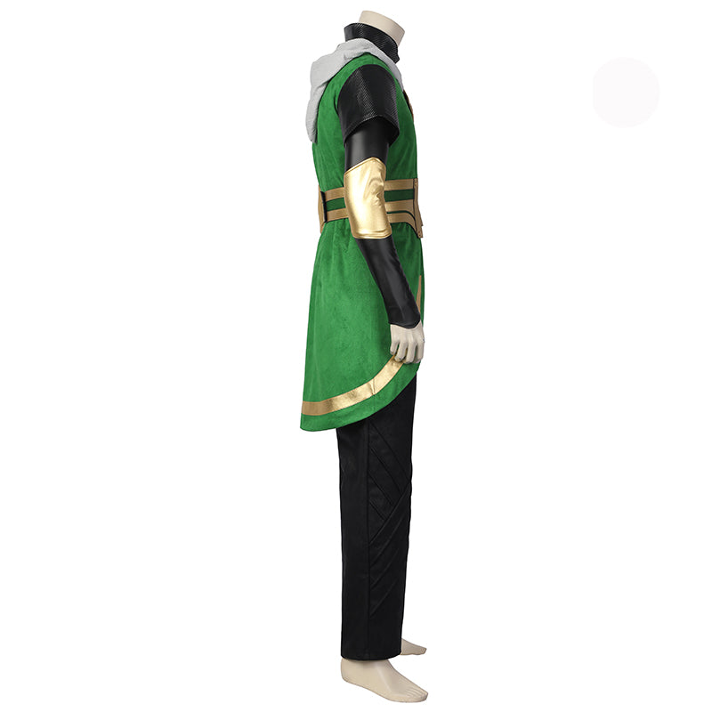 Kid Loki Cosplay Costume Superhero Green Suit Halloween Outfit ACcosplay Kid Loki Cosplay Costume Superhero Green Suit Halloween Outfit ACcosplay