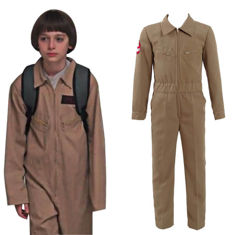 Stranger Things 2 Kids Adults Homemade Ghostbusters Jumpsuit Cosplay Costume Ideas - ACcosplay