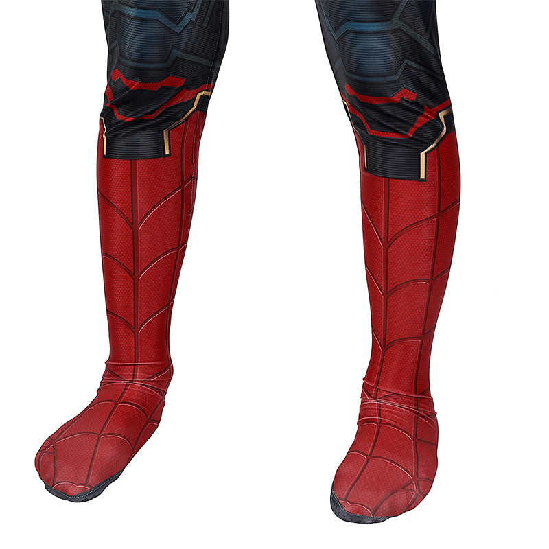 Kids Spiderman Costume Spider-man No Way Home Cosplay Costume Red gold Jumpsuit