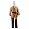 Kids Star Wars Costumes Obi-Wan Cosplay Costume Jedi Tunic Cloak Robe Full Set Outfit