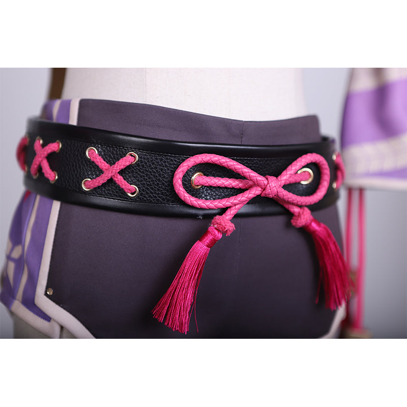 Genshin Impact Kuki Shinobu Cosplay Costume Genshin Sexy Vest Pants Halloween Outfit