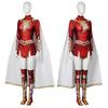 Shazam 2 Mary Cosplay Costume Supergirl Lady Shazam Jumpsuit Cape