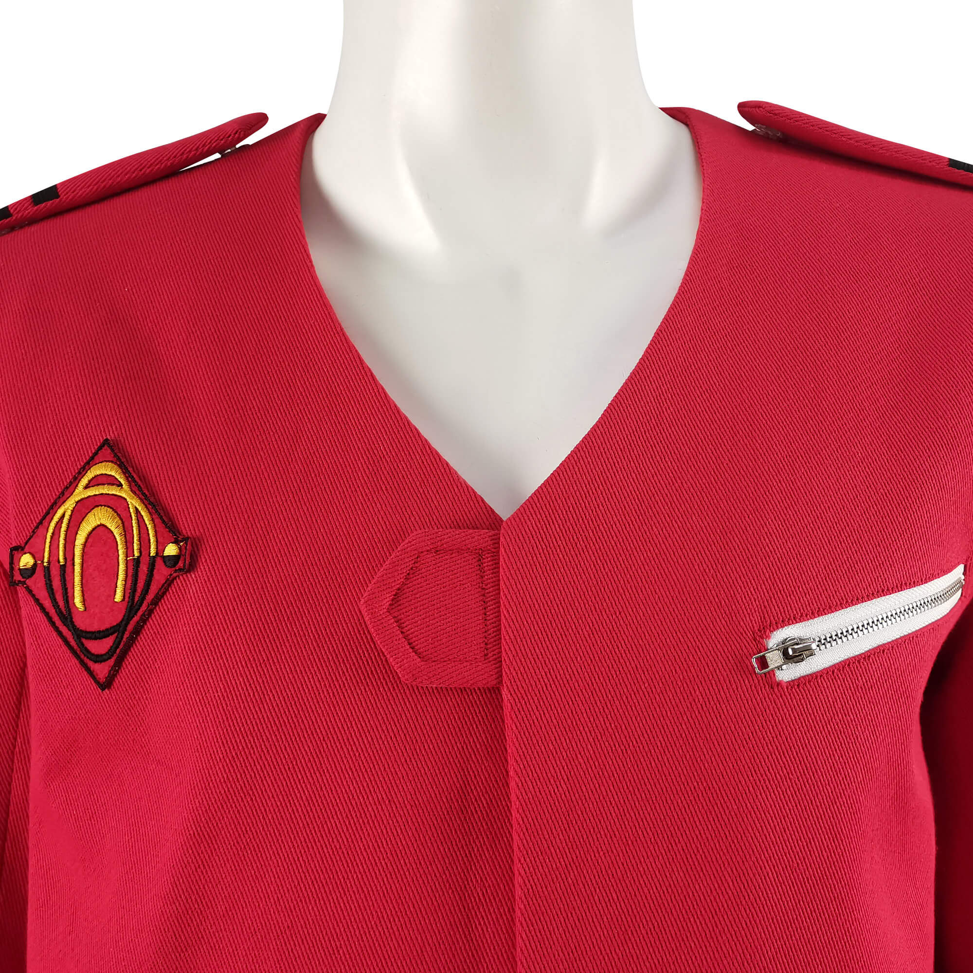 Land of the Giants Red Uniform Steve Burton Flight Jacket Cosplay Costumes ACcosplay