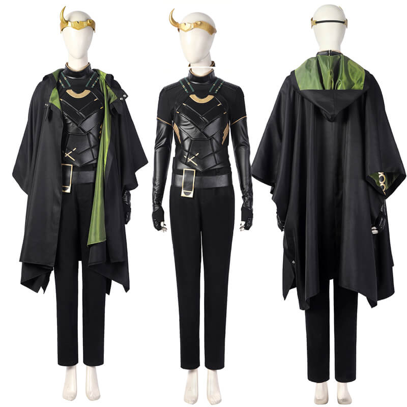 Loki 2021 Female Loki Sylvie Costumes Lady Loki Halloween Costumes With Horns