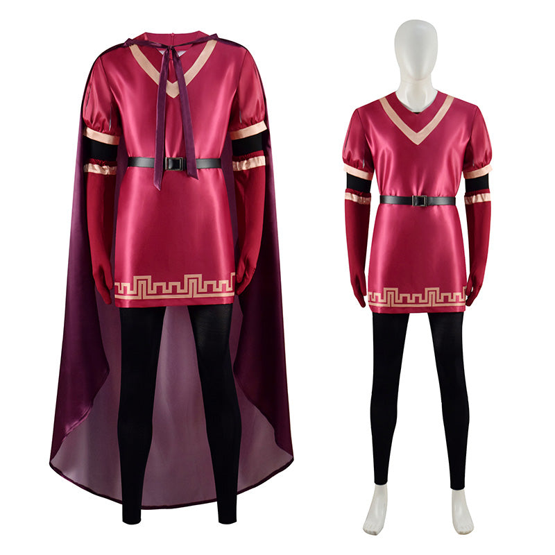 Lord Farquaad Shrek Cosplay Costume Red Cloak Fancy Dress Full Set