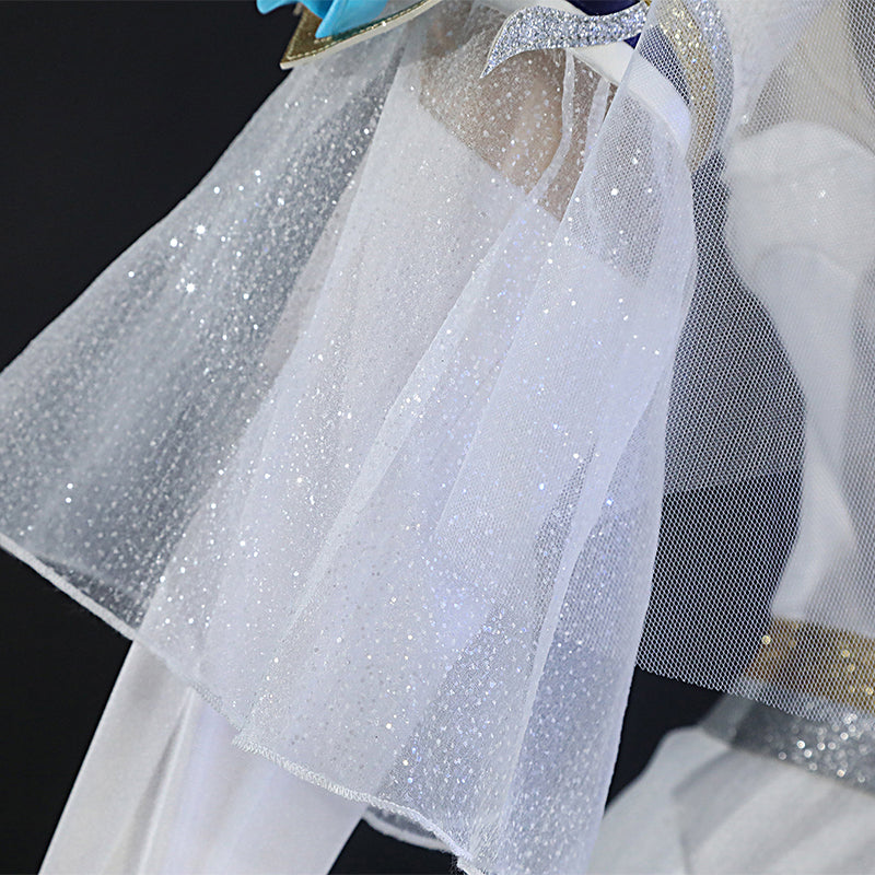 League of Legends Lux Cosplay Wild Rift Crystal Rose Lux Costume Wedding Dress