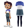 The Owl House Luz Noceda Cosplay Costume Hoodie Pants Halloween Carnival Suit