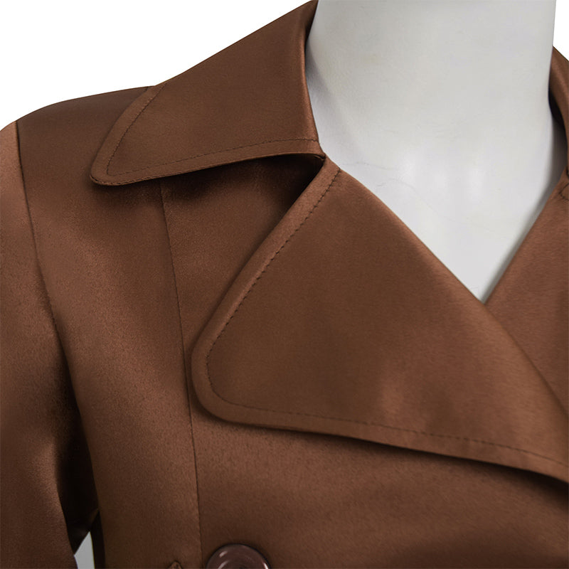 M3gan Coat M3GAN 2023 Amie Donald Cosplay Costume Killer Doll Brown Coat Costume