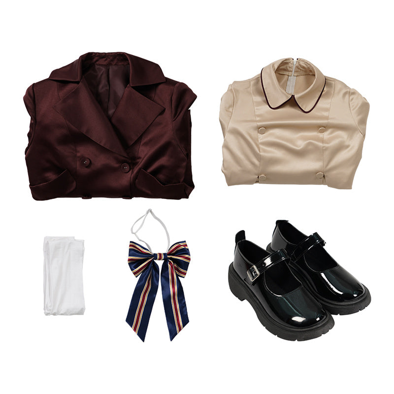 2023 M3gan Costume Killer Doll Megan Dress Coat Cosplay Costume Halloween Outfit