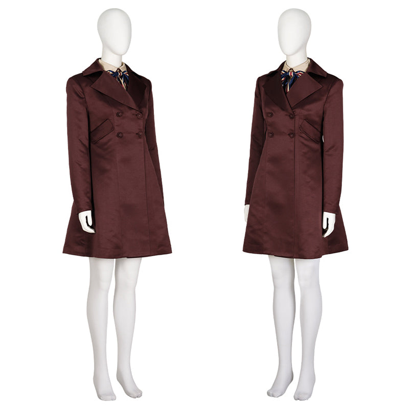 2023 M3gan Costume Killer Doll Megan Dress Coat Cosplay Costume Halloween Outfit