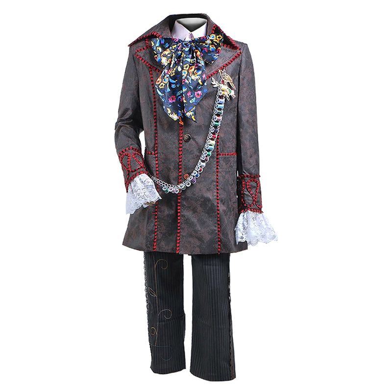 Alice in Wonderland:Through The Looking Glass Cosplay Johnny Depp Mad Hatter Costume