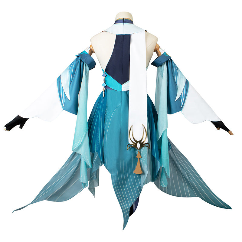 Genshin Impact Madame Ping Cosplay Costume Anime Streetward Rambler Dress Suit