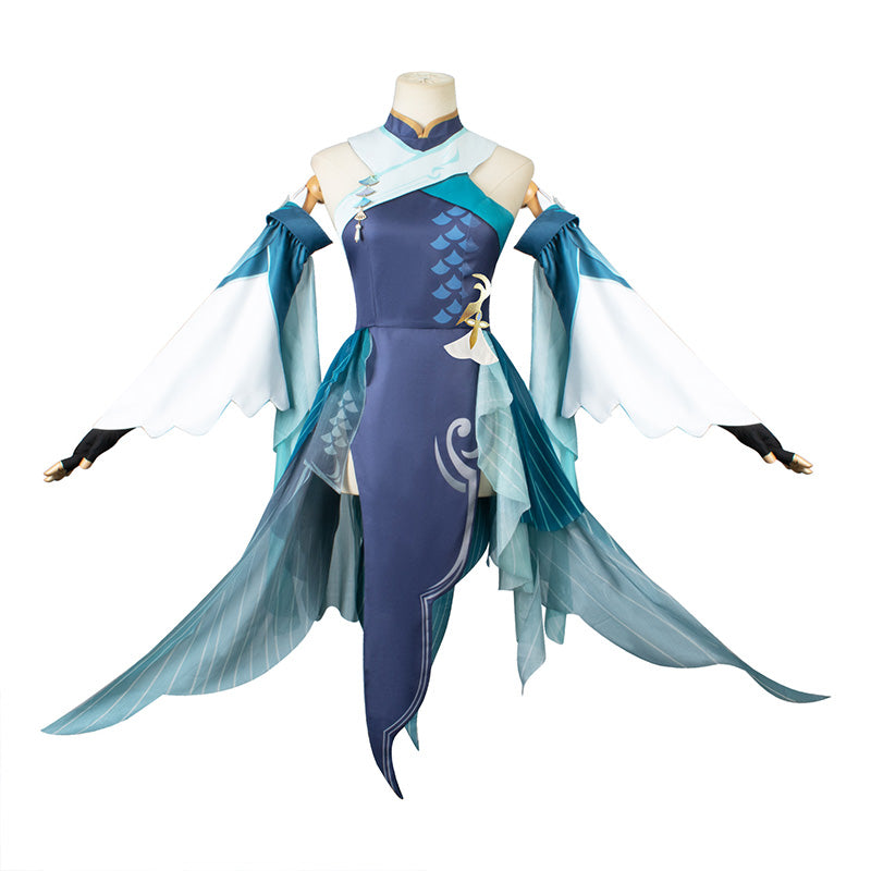 Genshin Impact Madame Ping Cosplay Costume Anime Streetward Rambler Dress Suit