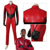 Marcus Hargreeve Costume The Umbrella Academy Sparrow Academy Cosplay Red Leather Uniform Suit