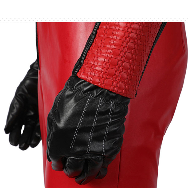 Marcus Hargreeve Costume The Umbrella Academy Sparrow Academy Cosplay Red Leather Uniform Suit