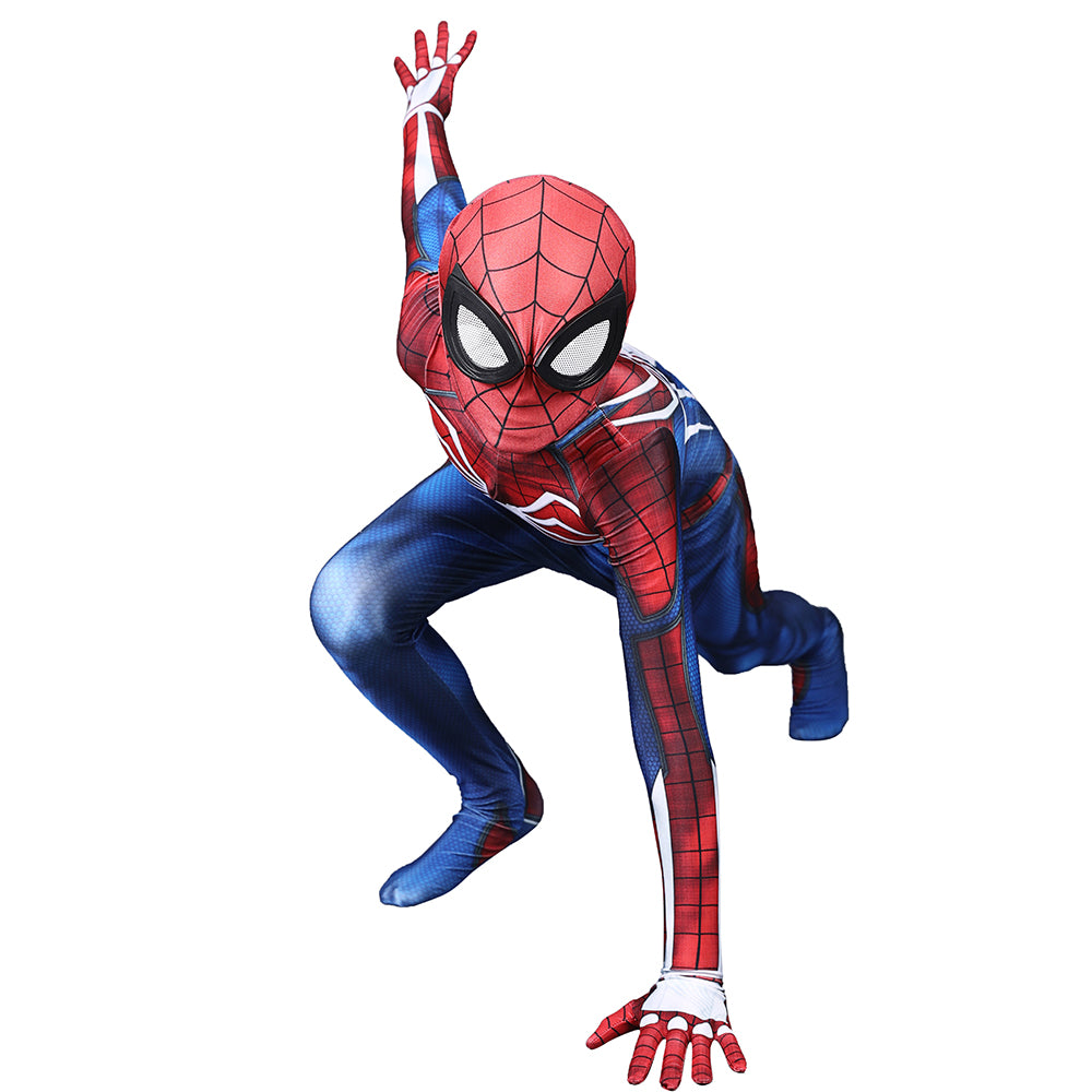 PS4 Spider-Man Spiderman Jumpsuit Cosplay Costume Kids Adults