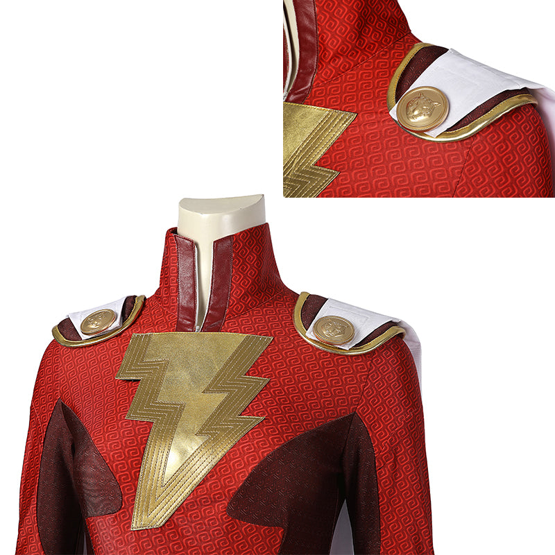 Shazam! Fury Of The Gods Mary Marvel Cosplay Lady Shazam Costume Supergirl Jumpsuit With Boots