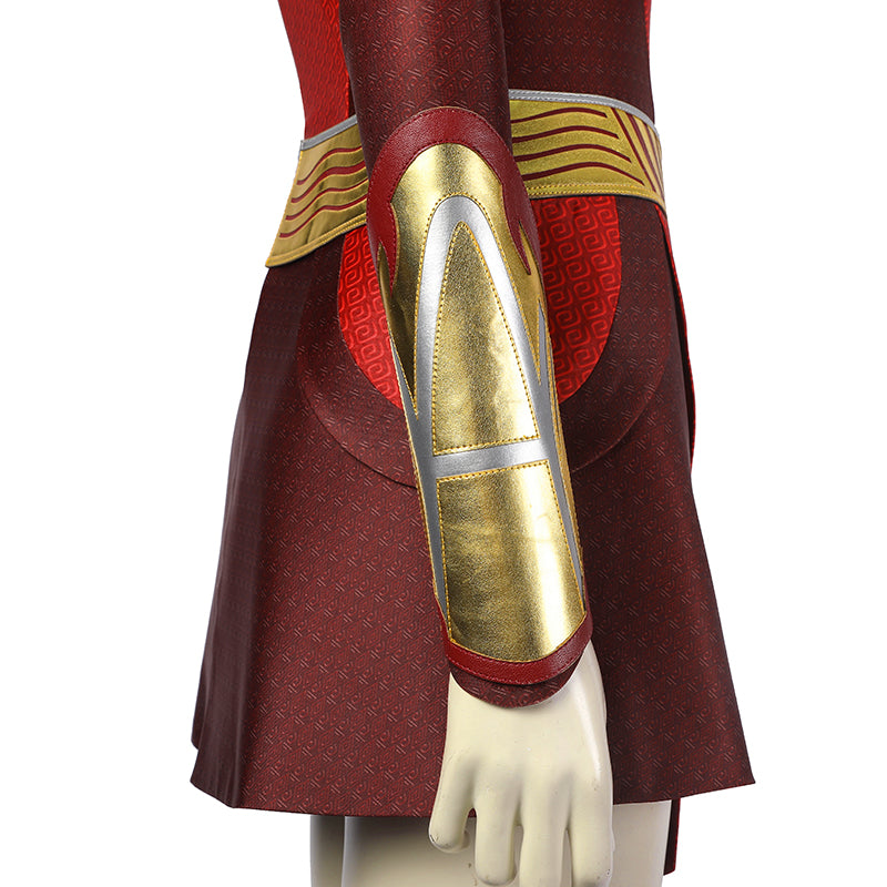 Shazam! Fury Of The Gods Mary Marvel Cosplay Lady Shazam Costume Supergirl Jumpsuit With Boots