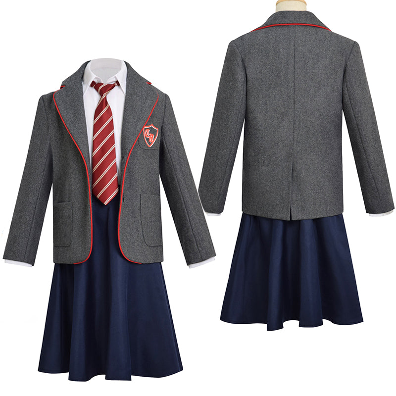 2022 Roald Dahl's Matilda the Musical Girls Alisha Weir School Uniform Cosplay Costume