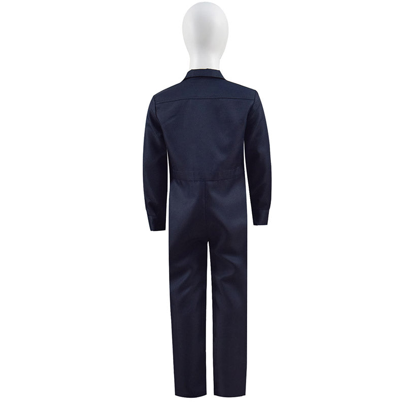 Kids Michael Myers Costume Horror Killer Cosplay Blue Jumpsuit Halloween Outfit
