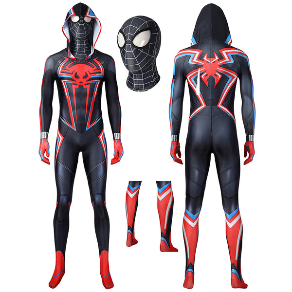 Spider Man Bodysuit Costume Spider-Man PS5 Miles Morales Cosplay Super ...