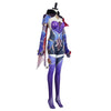 Genshin Impact Mona Megistus Cosplay Costume Anime Astrologist Purple Uniform Halloween Party Dress