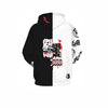 Danganronpa Monokuma Print Hoodies Jacket Black White Bear Cosplay Costume