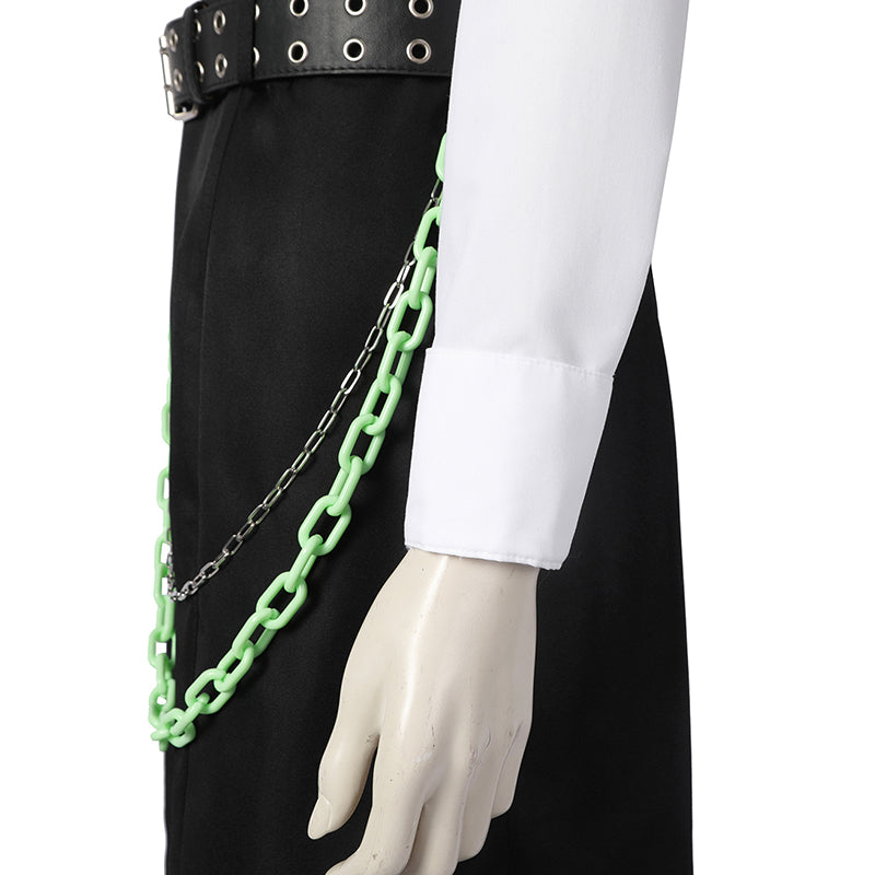 Monster High Live Action Drama Frankie Stein Cosplay Costume Black Dress Halloween Outfits