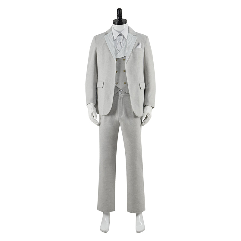 Kids Moon Knight Cosplay Mr Knight Costume Children Grey Suit Halloween Party Outfit