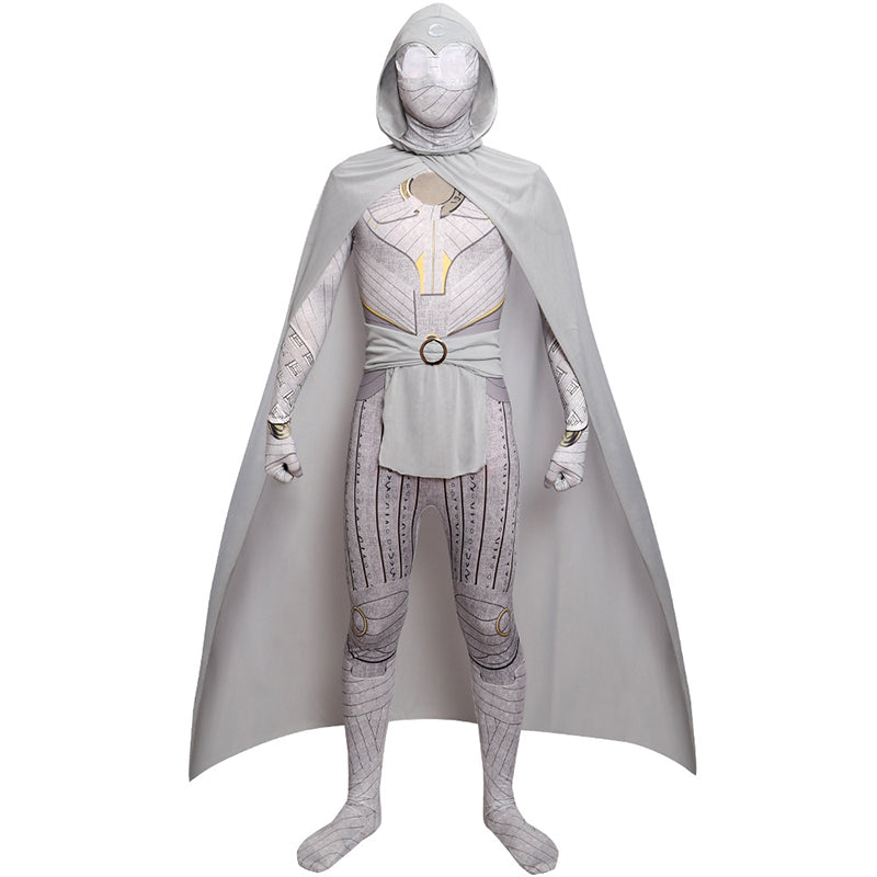 2022 Moon Knight Kids Cosplay Costume Boys Marc Spector Jumpsuit Cloak Holloween Party Suit