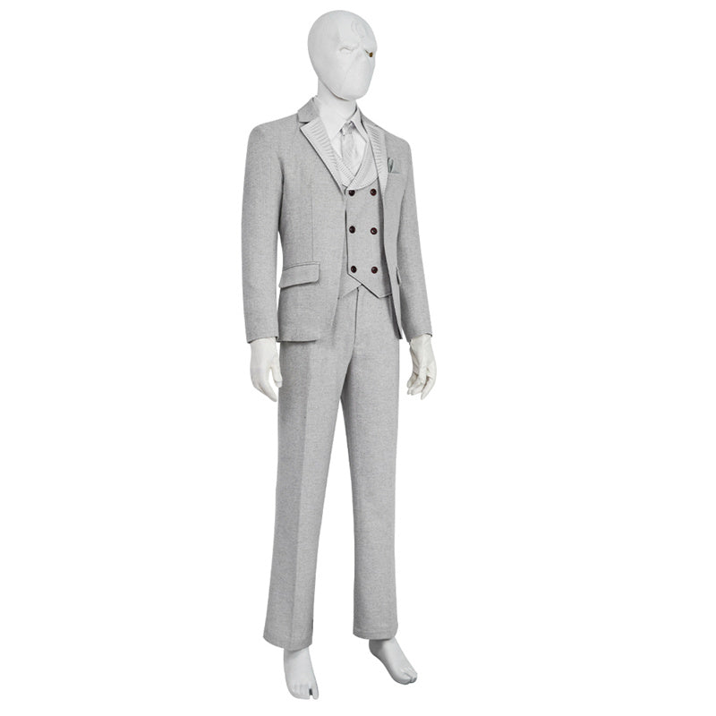Moon Knight Suit Steven Grant Marc Spector Cosplay Costume Steven Mr.Knight White Suits