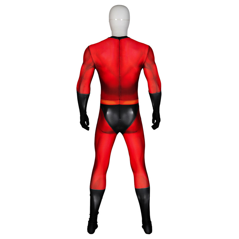 Mr.Incredible Costume Superhero The Incredibles 2 Bob Parr Cosplay Jumpsuit Mask