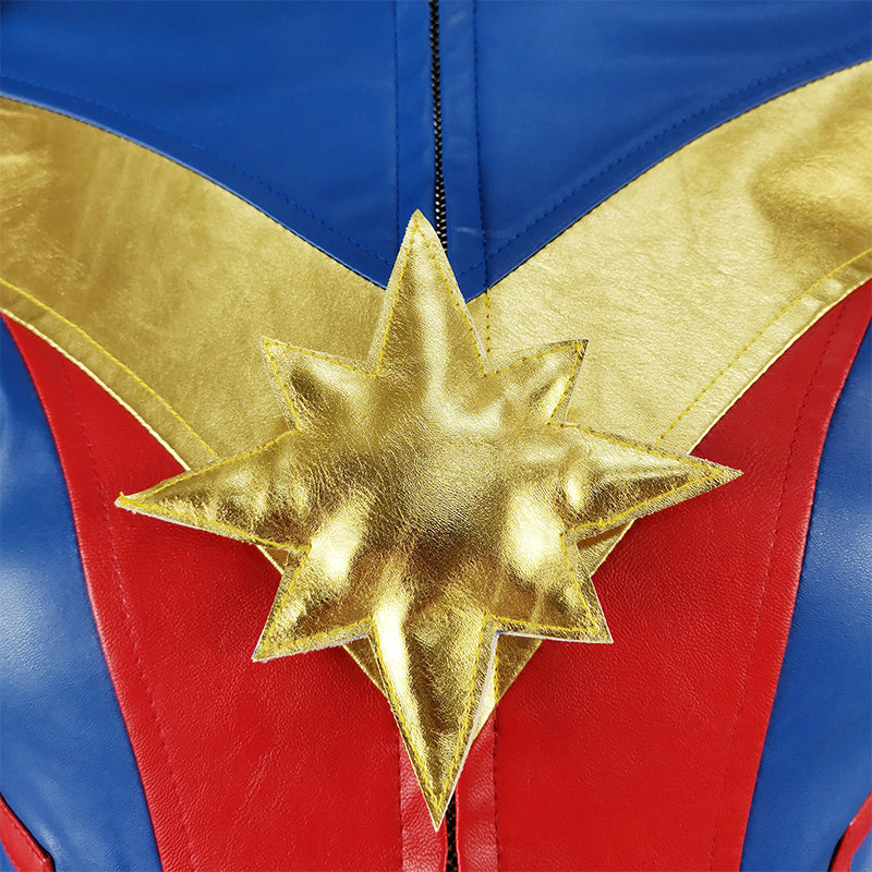 Ms Marvel Carol Danvers Cosplay Captain Marvel Costume Supergirl Jumpsuit Adult Halloween Party Outfit