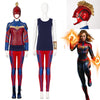 Ms. Marvel Kamala Khan Cosplay Costume Supergirl Jumpsuit Captain Suit With Helmet Boots