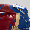 Ms. Marvel Kamala Khan Cosplay Costume Supergirl Jumpsuit Captain Suit With Helmet Boots