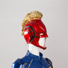 Ms. Marvel Kamala Khan Cosplay Costume Supergirl Jumpsuit Captain Suit With Helmet Boots
