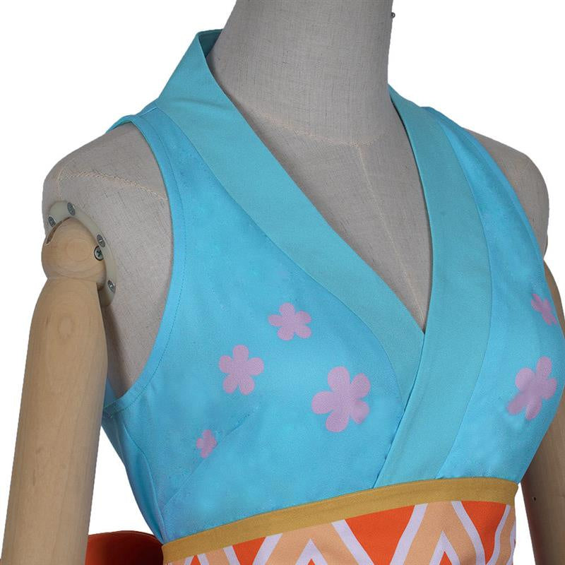 nami blue dress Nami's Iconic Orange And Blue Outfit