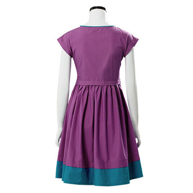 Nancy Wheeler Cosplay Stranger Things Season 3 Nancy Cosplay Costume Women Purple Dress