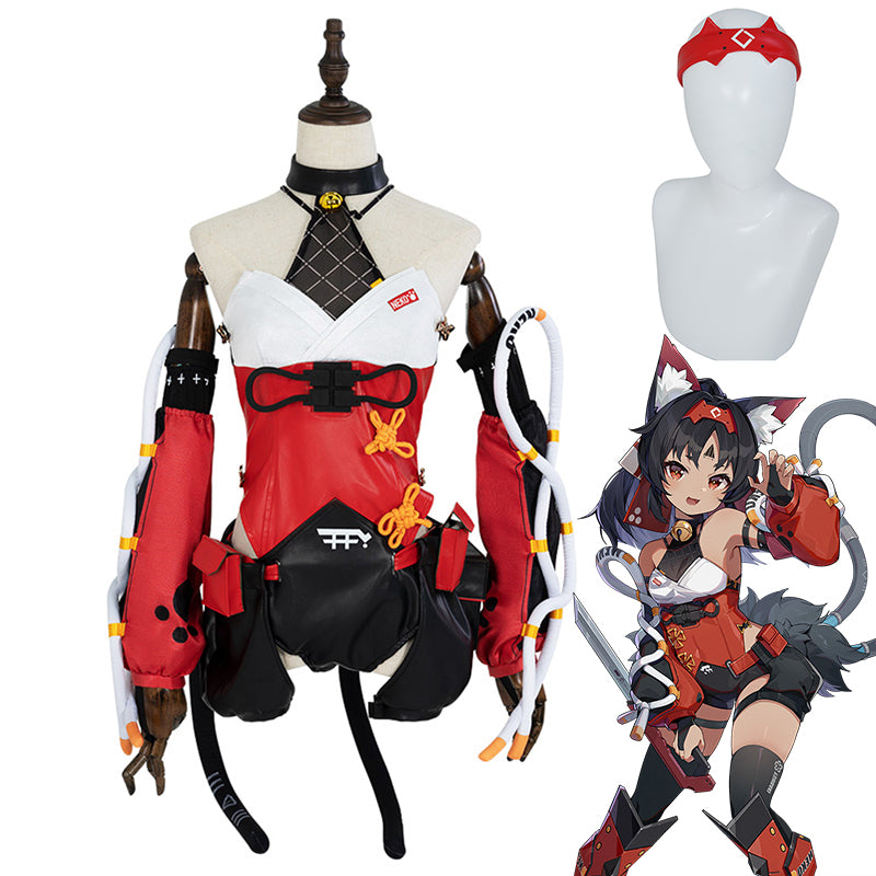 Zenless Zone Zero Nekomiya Mana Cosplay Costume Gameplay Women Suit Uniform With Tail