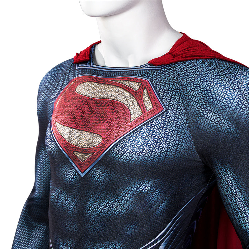 New Superman Cosplay Costume 2022 Man of Steel Superhero Jumpsuit Bodysuit