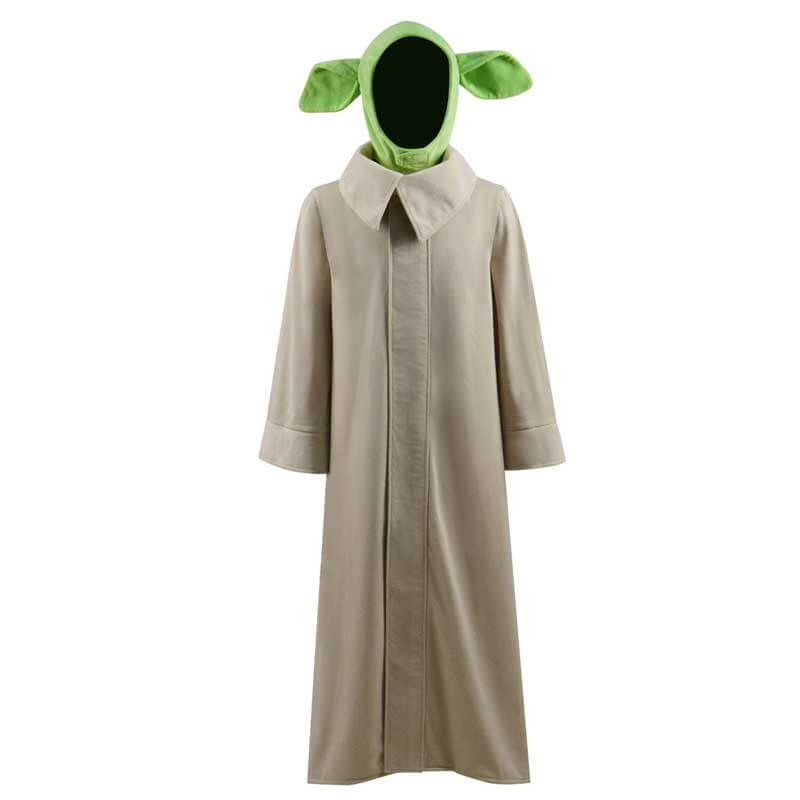 Star Wars The Mandalorian Baby Yoda Cosplay Costume Adult Kids New Version