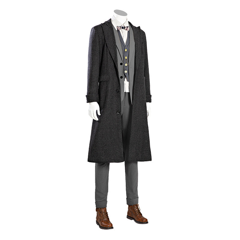 Fantastic Beasts The Secrets of Dumbledore Cosplay Newt Scamander Costume Halloween Outfit